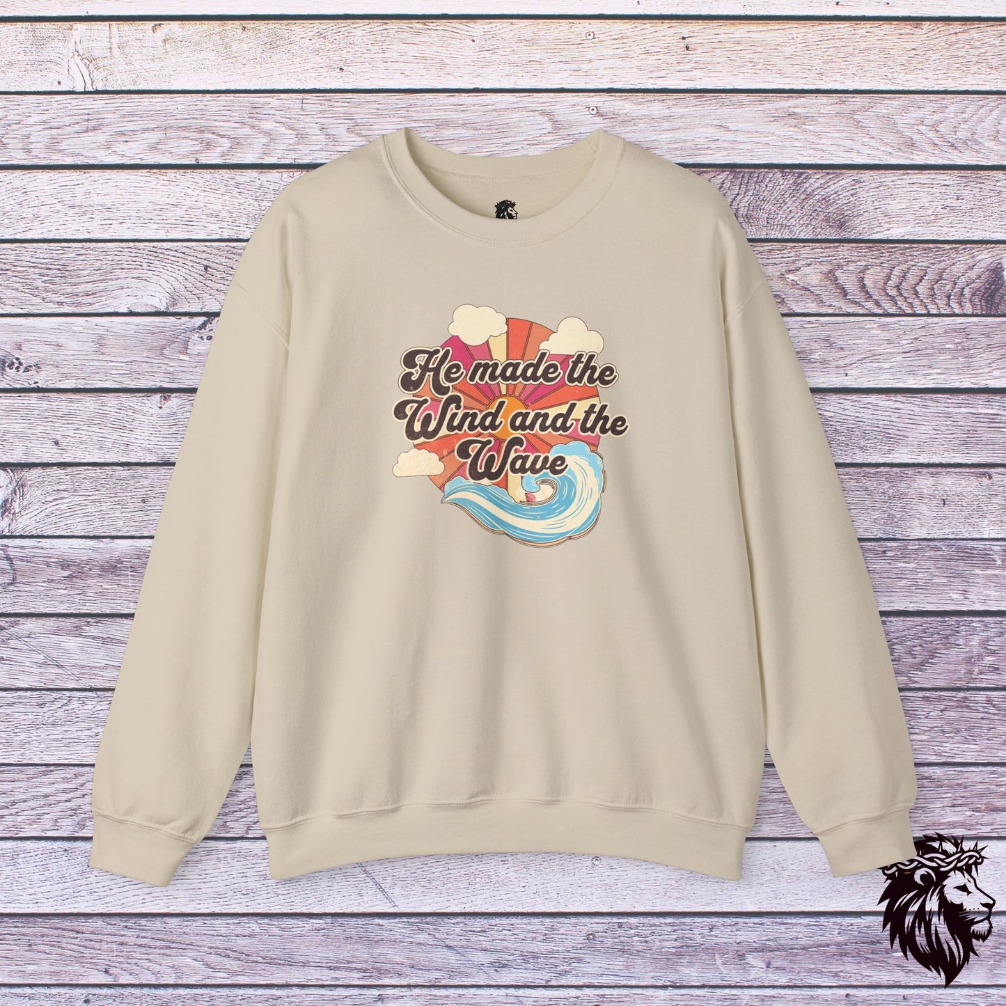 "He Made the Wind and the Waves" Crewneck Sweatshirt