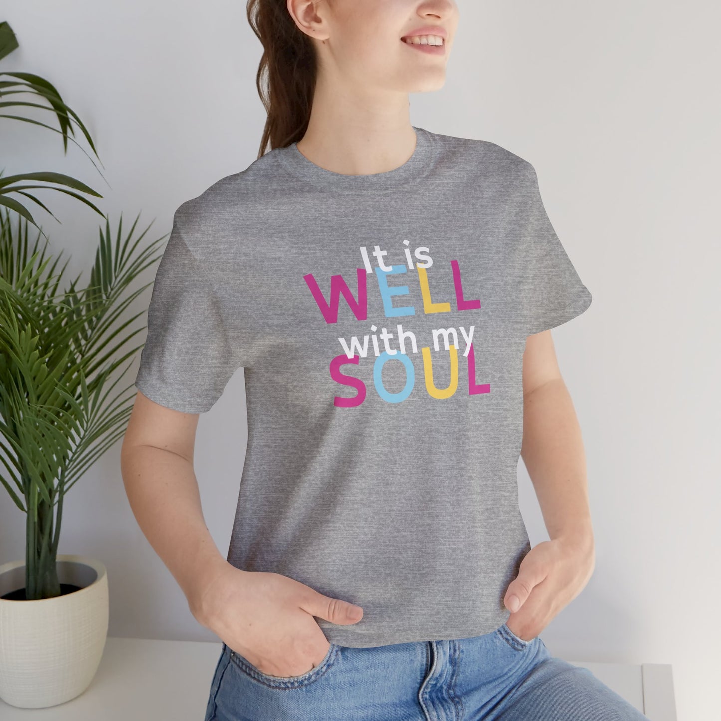 It is Well with my Soul T-Shirt, Unisex Christian T-Shirt, Faith Shirt, Christian Gift, Church Shirt, Hymn Shirt