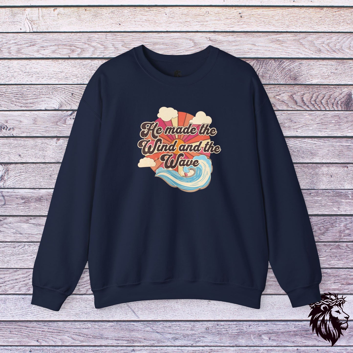 "He Made the Wind and the Waves" Crewneck Sweatshirt