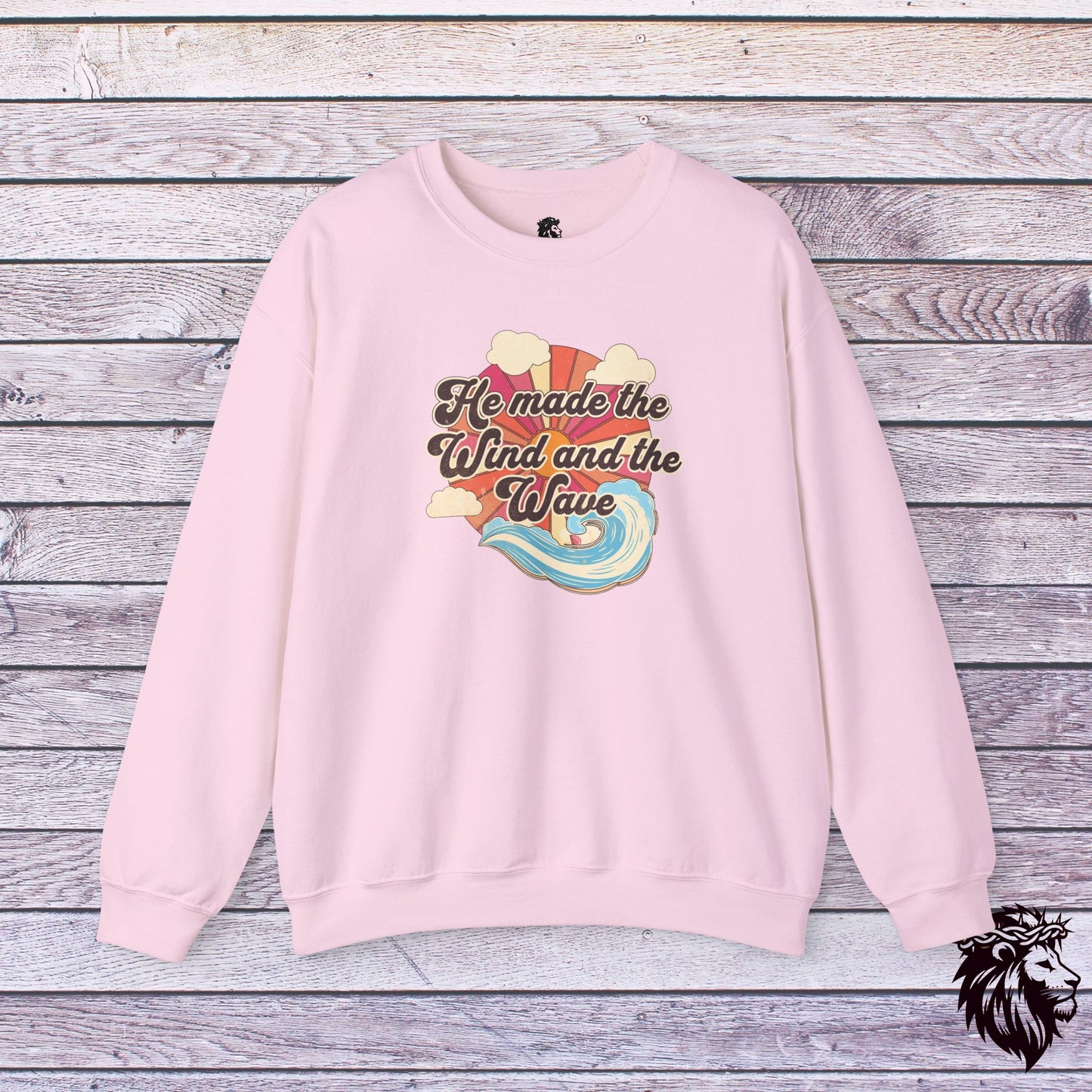 "He Made the Wind and the Waves" Crewneck Sweatshirt