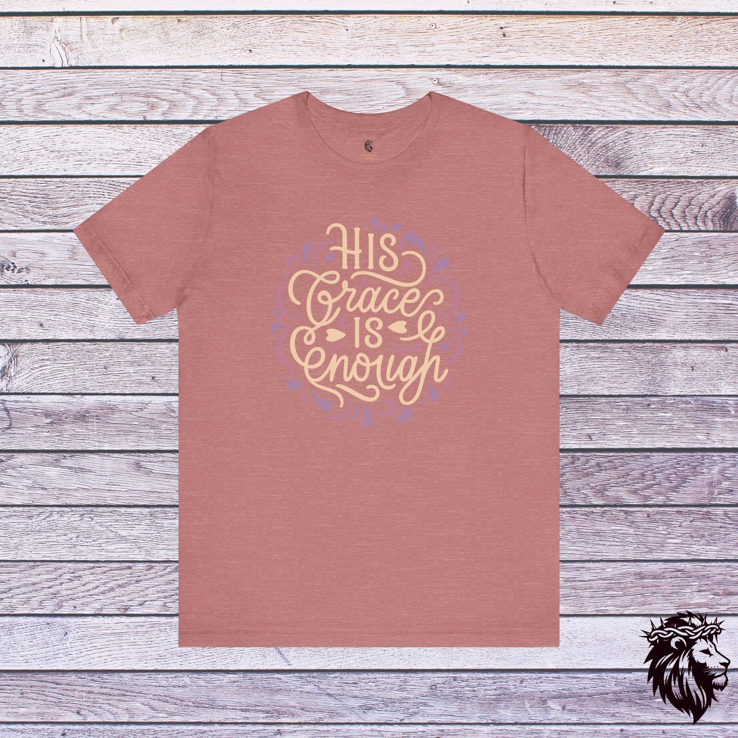 His Grace is Enough T-Shirt, Women's Christian TShirt, Faith Shirt, Christian Gift, Church Shirt, Bible Verse Shirt, Gift for Mom