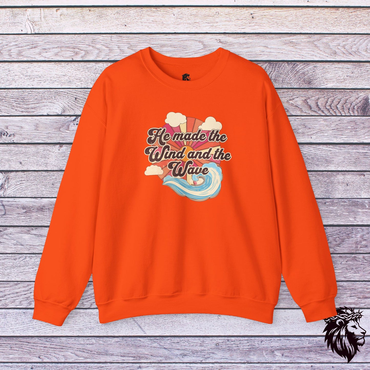 "He Made the Wind and the Waves" Crewneck Sweatshirt