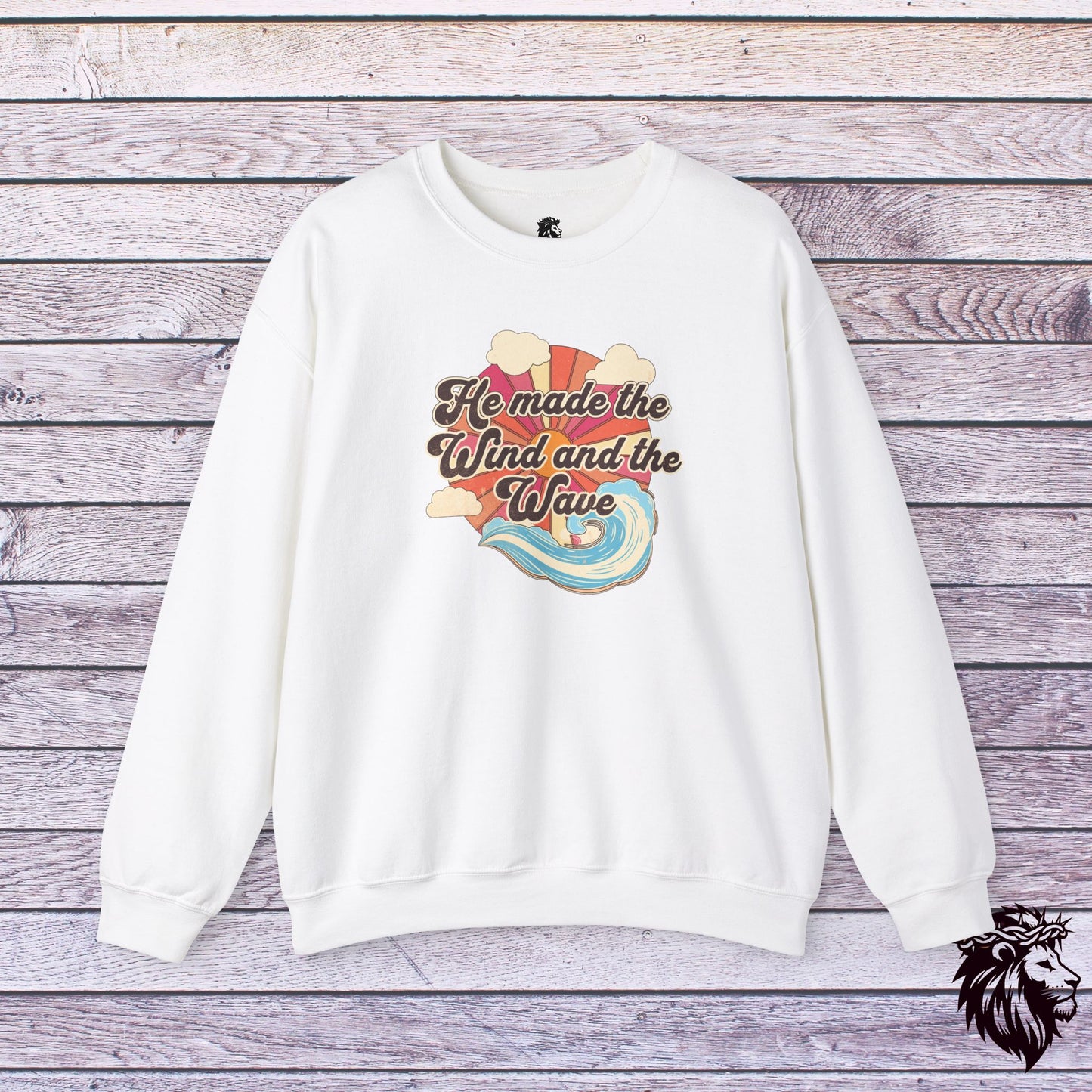 "He Made the Wind and the Waves" Crewneck Sweatshirt