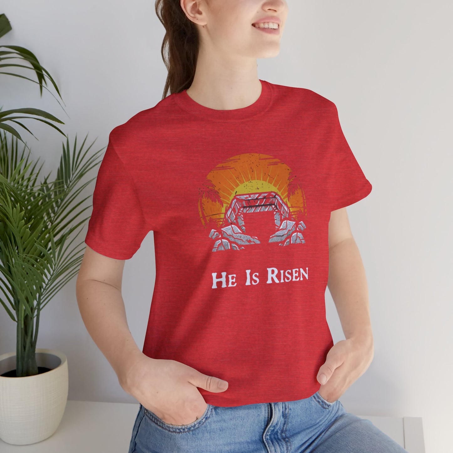 He is Risen T-Shirt, Christian T-Shirt, Faith Shirt, Christian Gift, Church Shirt, Bible Verse Shirt, Easter