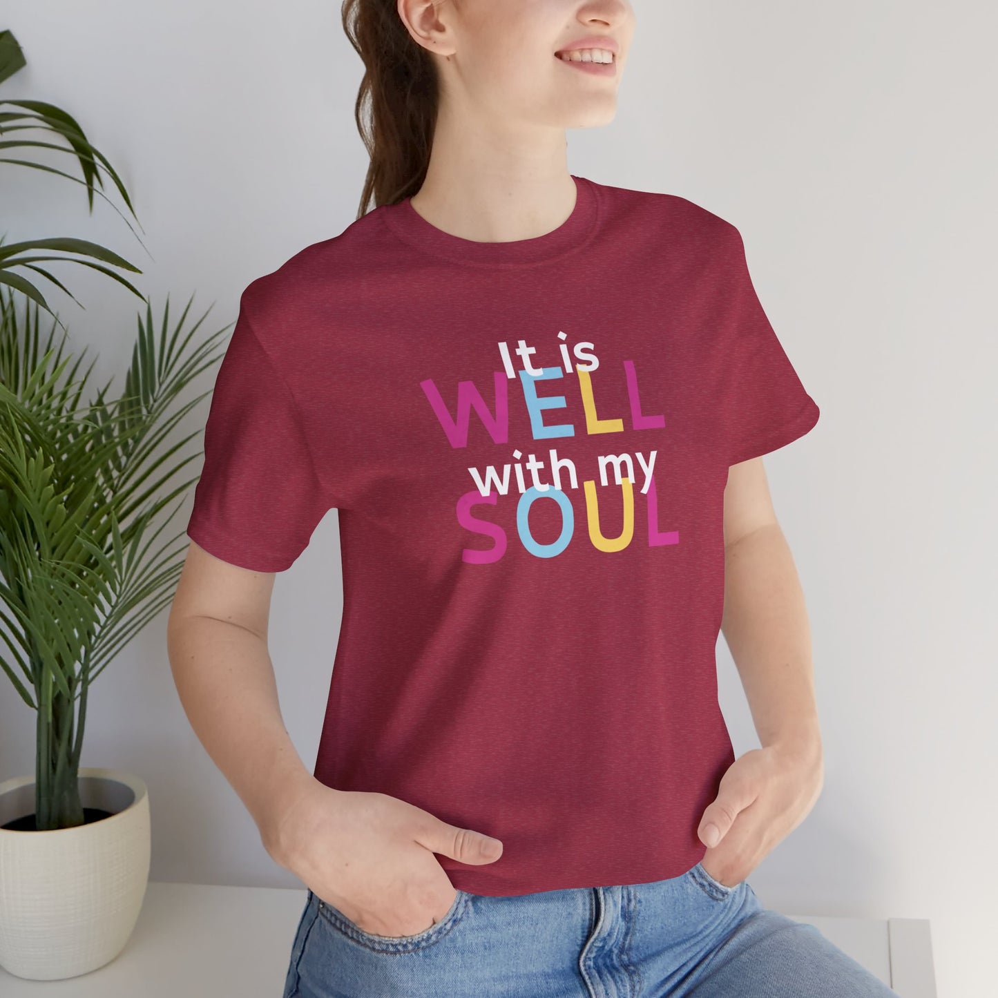 It is Well with my Soul T-Shirt, Unisex Christian T-Shirt, Faith Shirt, Christian Gift, Church Shirt, Hymn Shirt