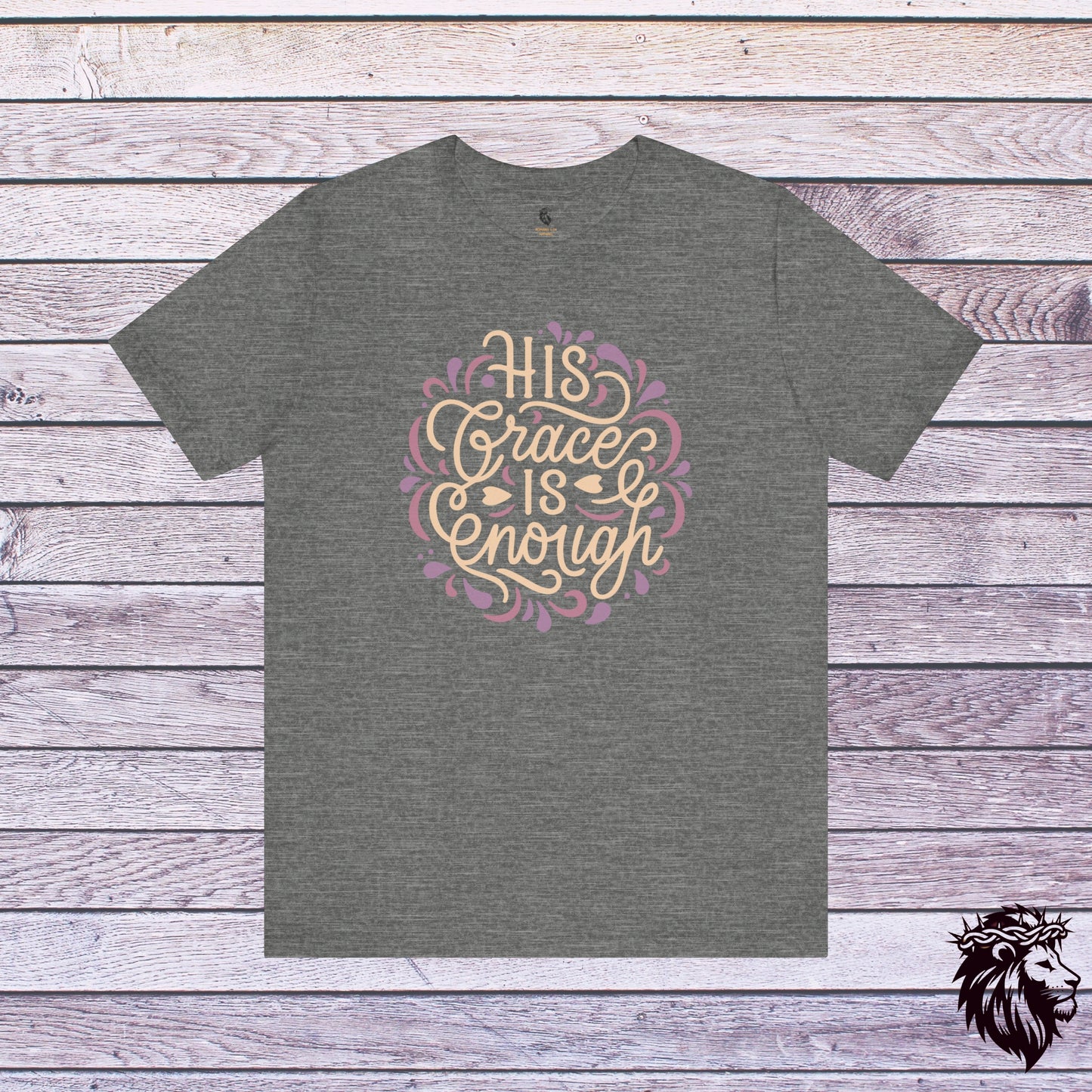 His Grace is Enough T-Shirt, Women's Christian TShirt, Faith Shirt, Christian Gift, Church Shirt, Bible Verse Shirt, Gift for Mom