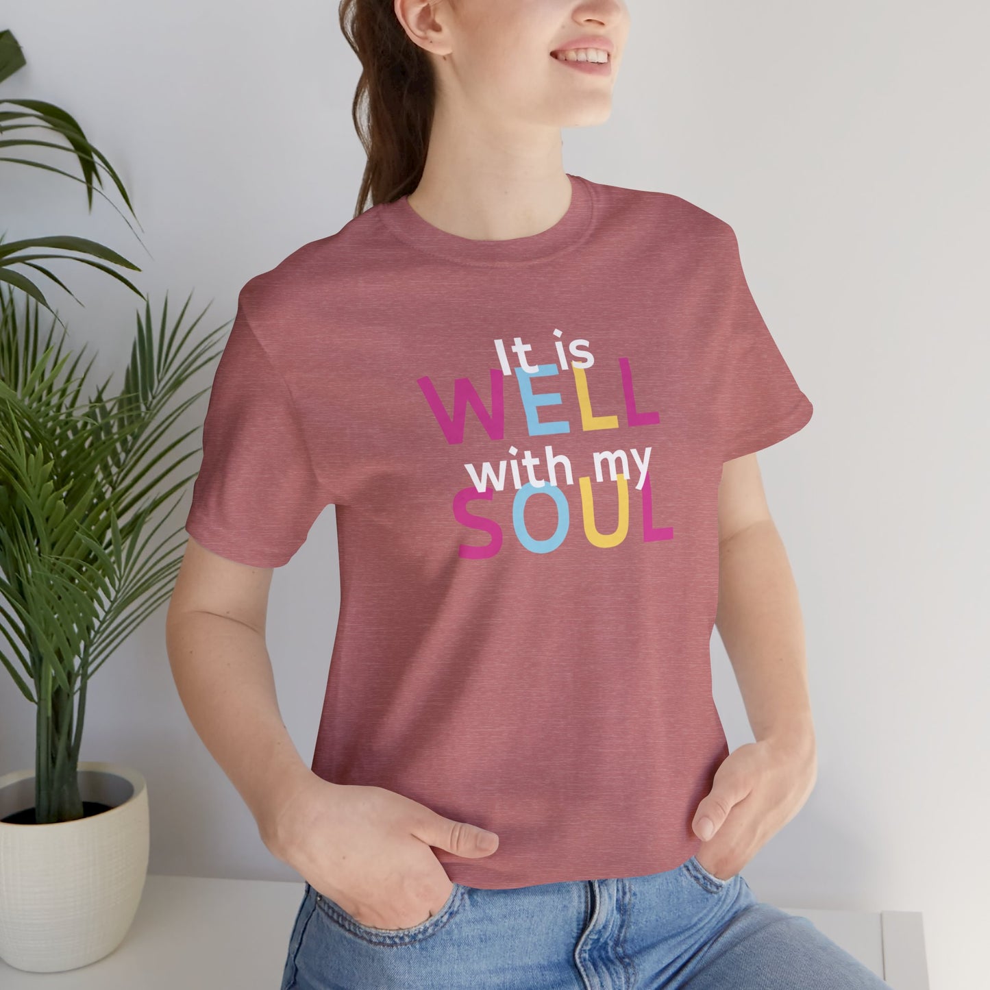 It is Well with my Soul T-Shirt, Unisex Christian T-Shirt, Faith Shirt, Christian Gift, Church Shirt, Hymn Shirt